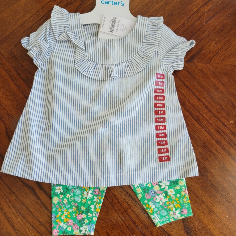 Carter's Outfit Set Sizs 18 Months NWT